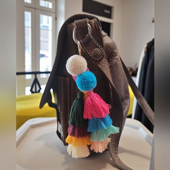 Patricia Nash Brown Leather Messenger Bag In Preloved CONDITION - Picture 3 of 14